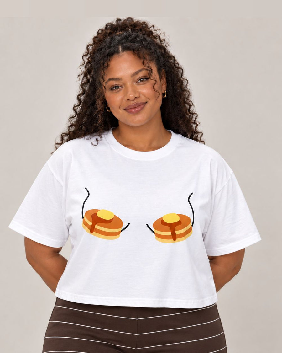 Pancakes for Boobs Crop-Top
