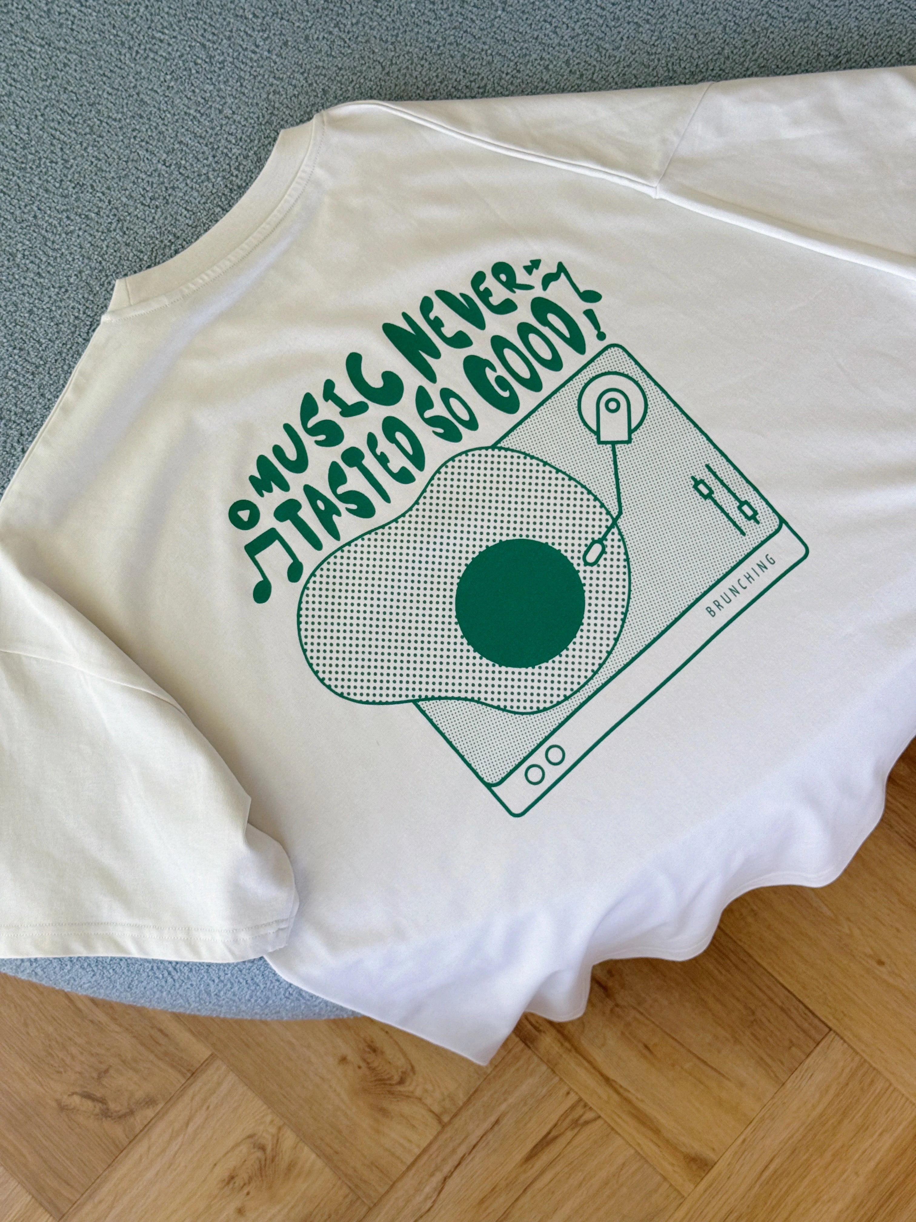 Tasty Music Tee -Vintage White