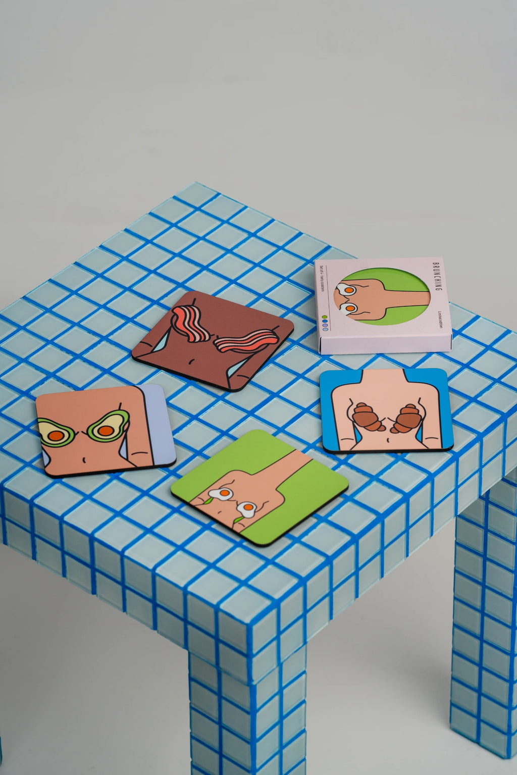 Coaster Collection - 4 Unique Stylish Designs - Brunching Collection