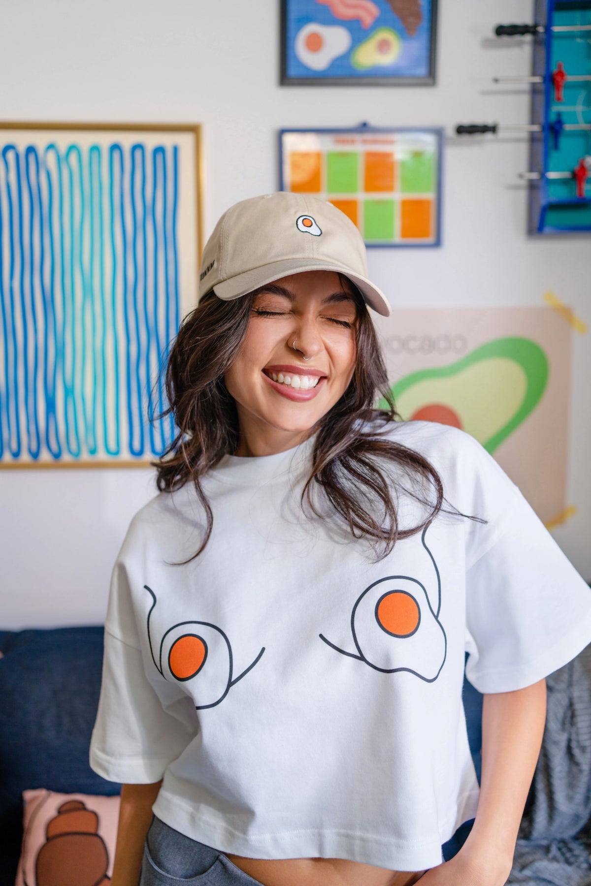 Eggs for Boobs Crop-Top