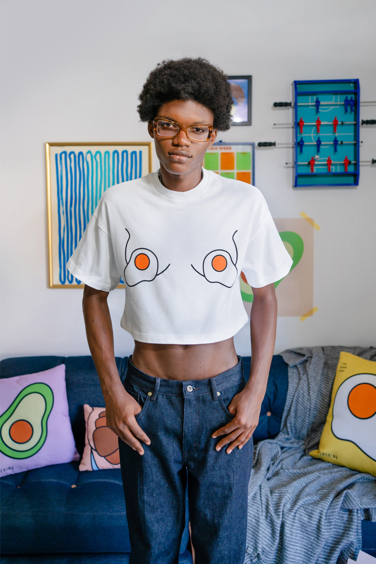Eggs for Boobs Crop-Top