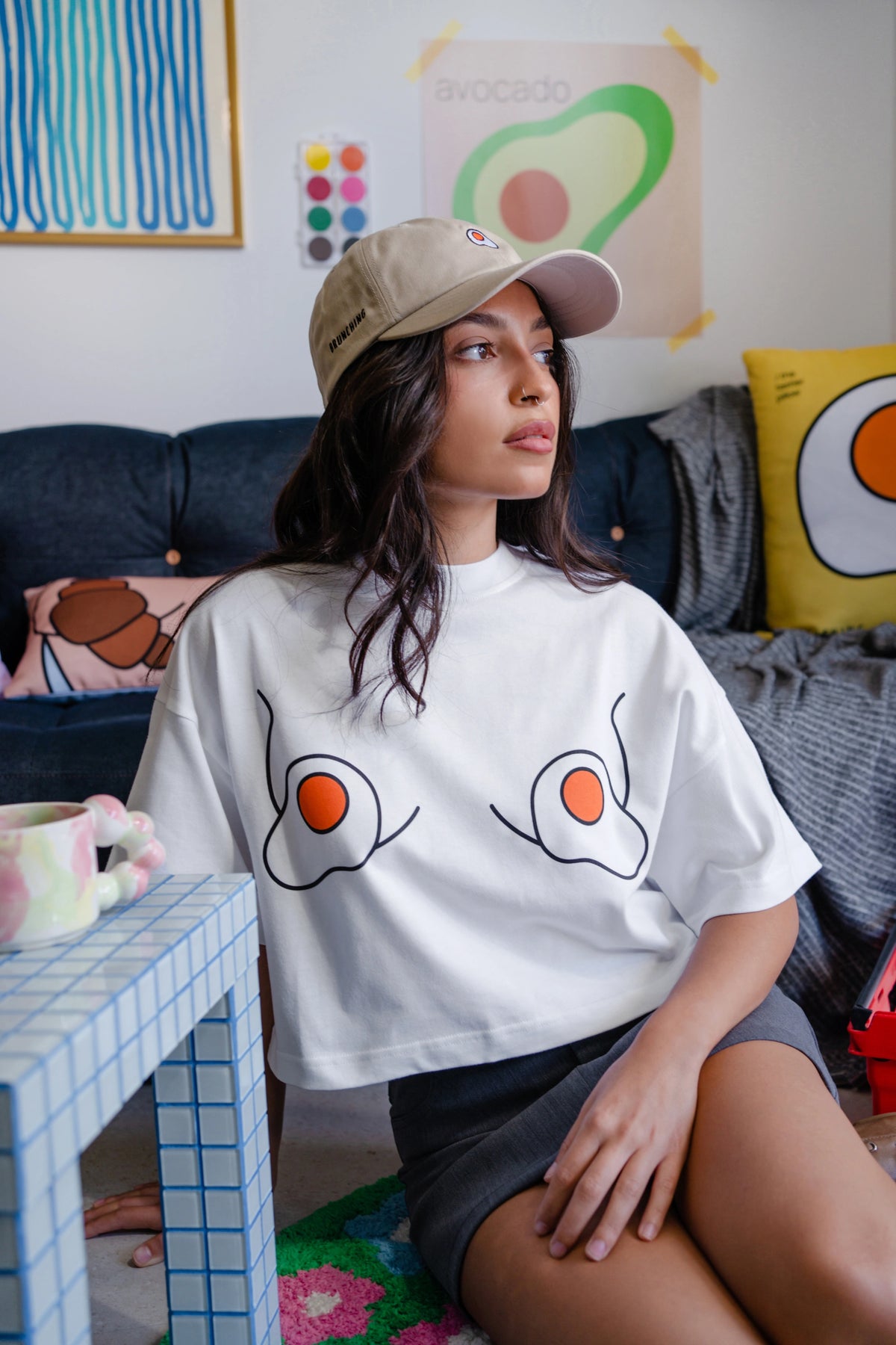 Eggs for Boobs Crop-Top