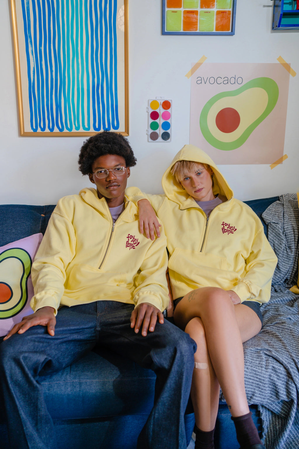 For Tasty People Half-Zip Hoodie