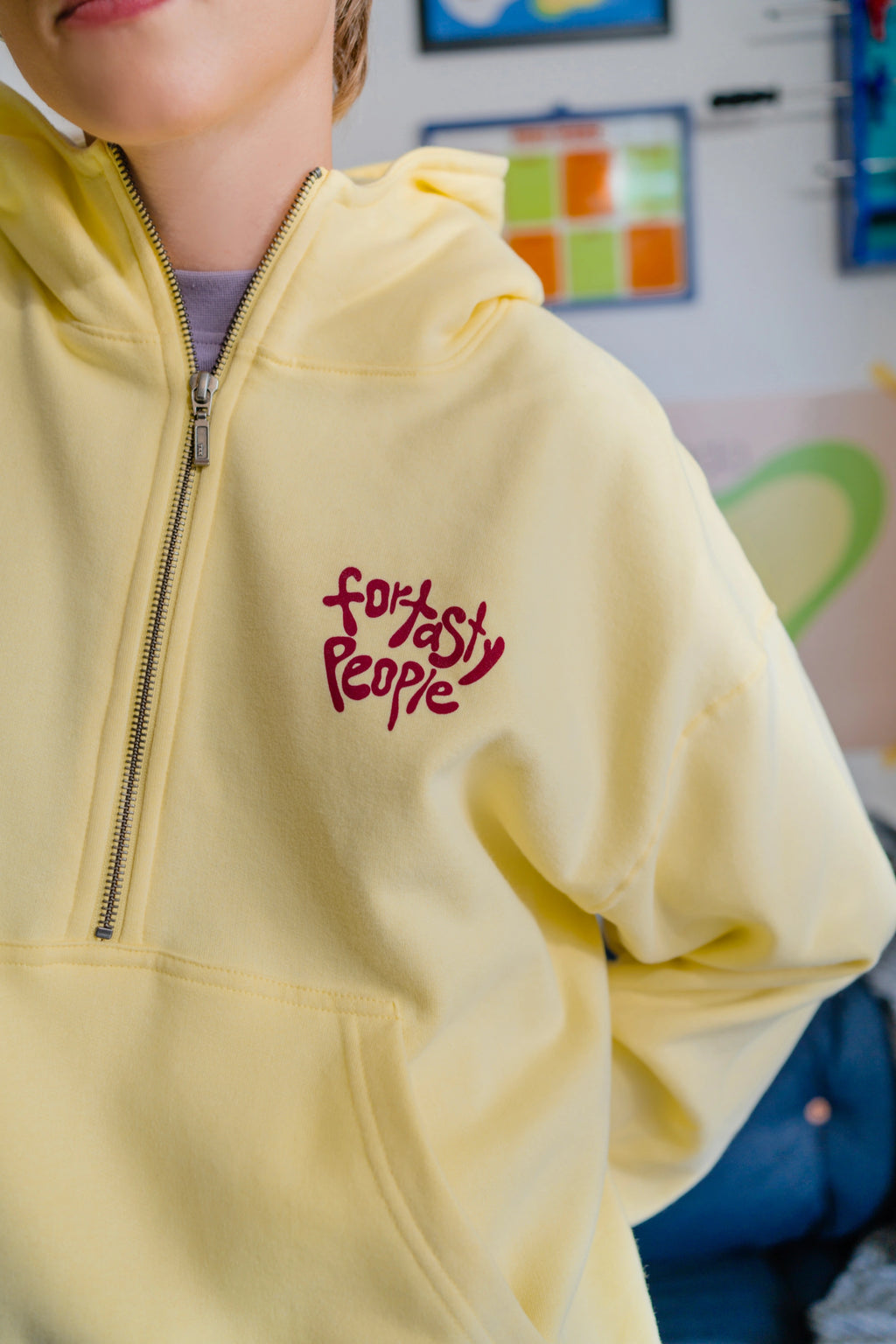 For Tasty People Half-Zip Hoodie