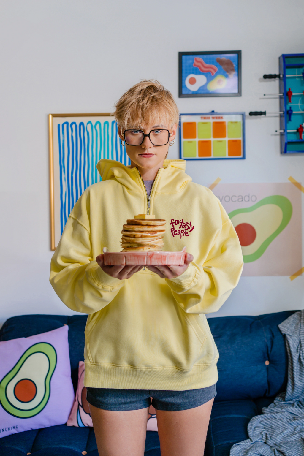 For Tasty People Half-Zip Hoodie