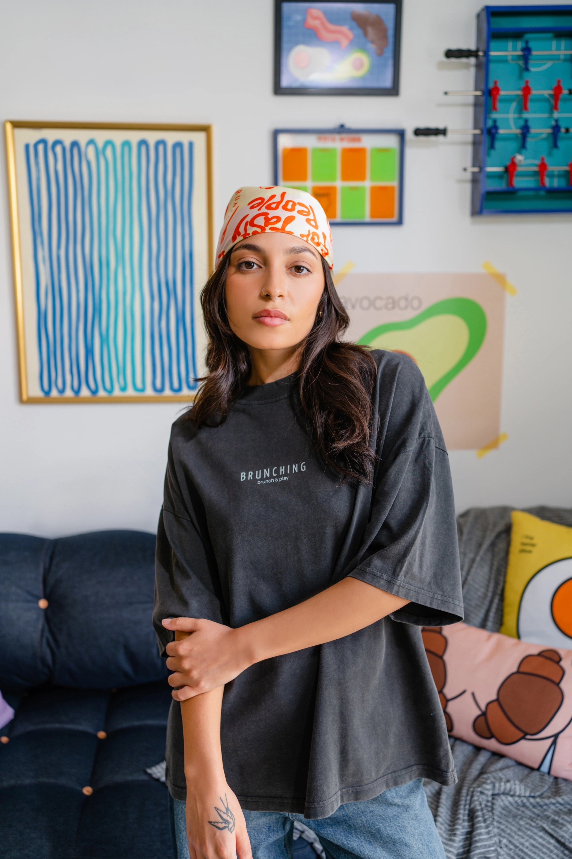 Tasty Music Tee -Vintage Black