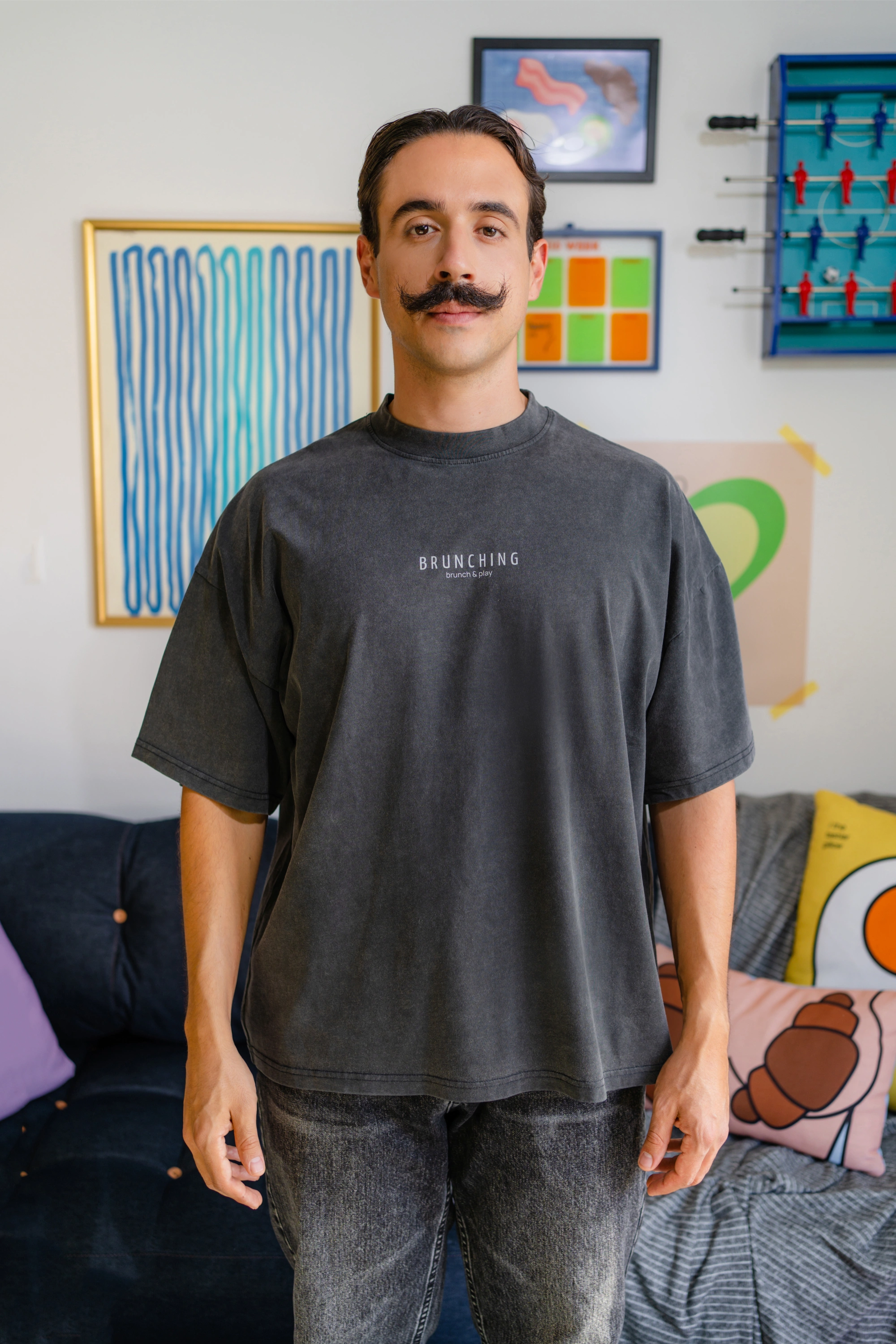 Tasty Music Tee -Vintage Black