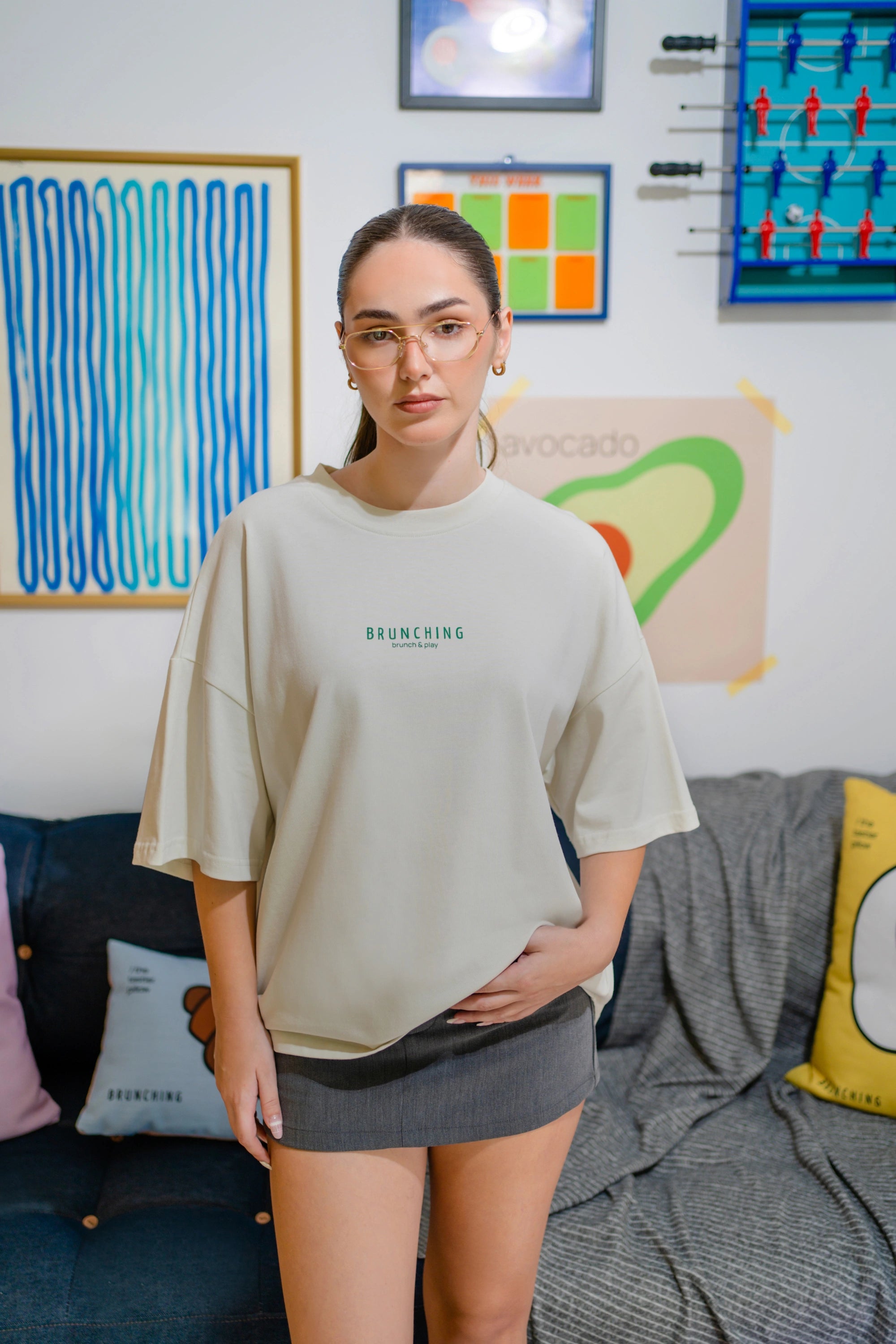 Tasty Music Tee -Vintage White