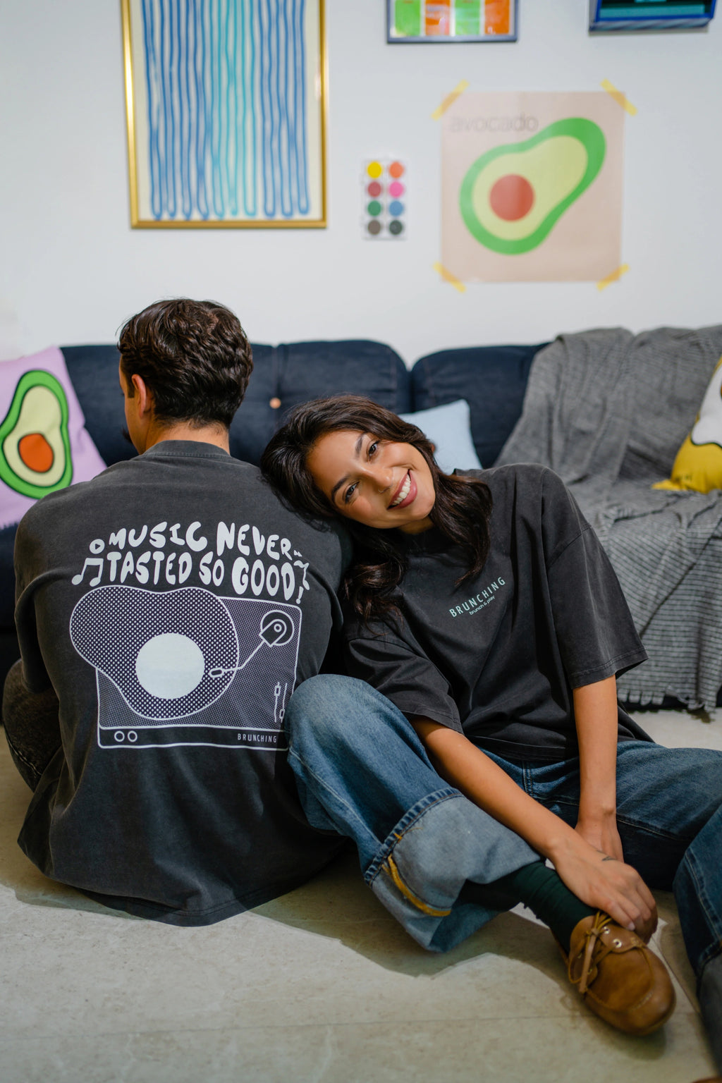 Tasty Music Tee -Vintage Black