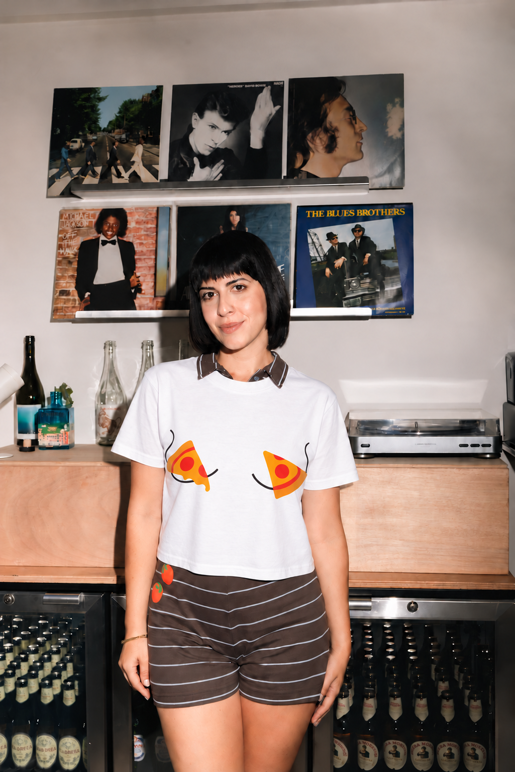 Pizza for Boobs Crop-Top