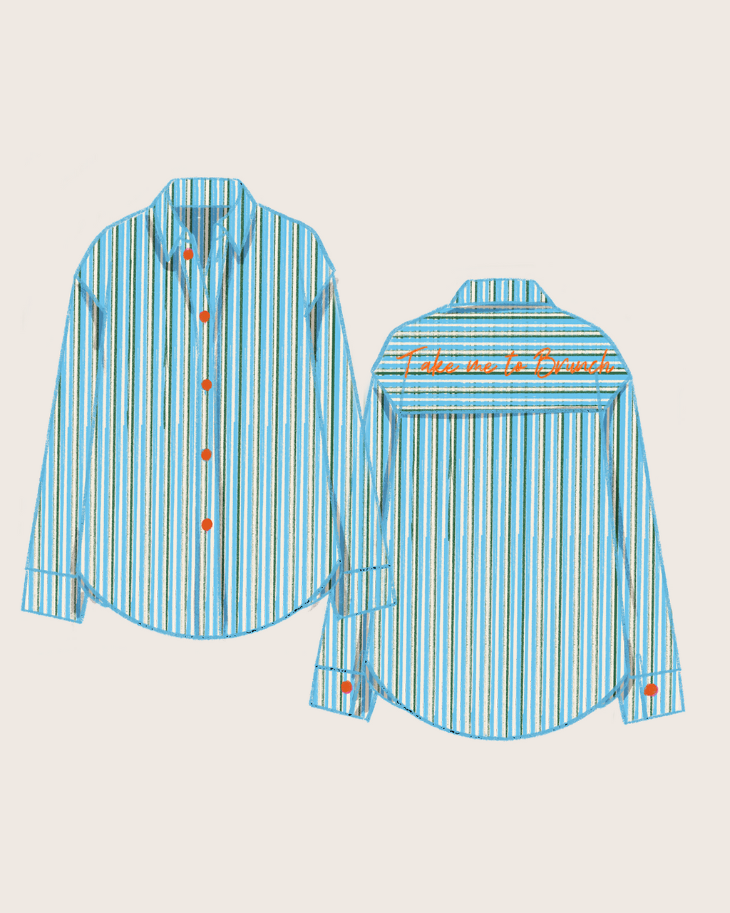 All Day Brunch Shirt / Blue